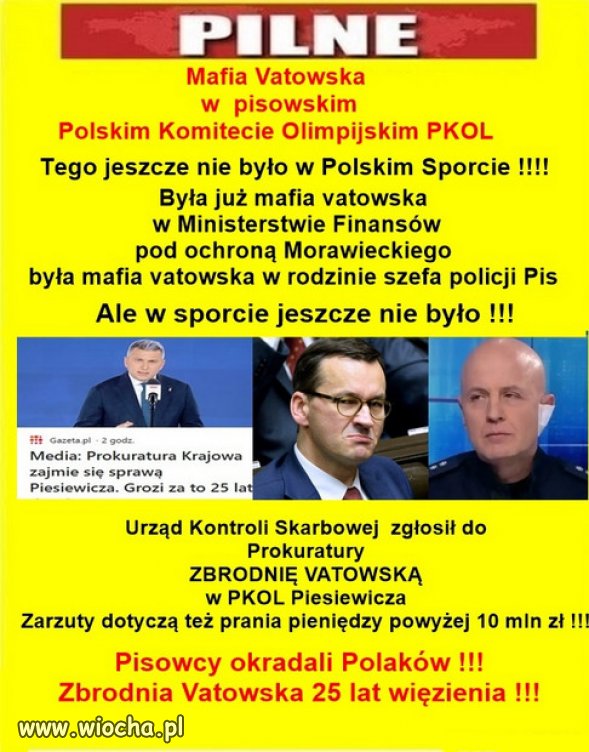 Czy jest jakieś ministerstwo pisowskie bez zarzutów?