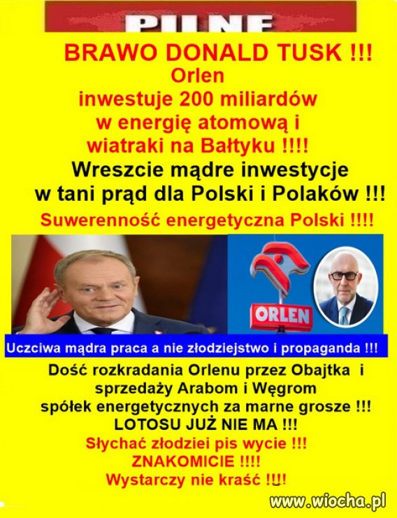 Bardzo dobra decyzja oby tak dalej