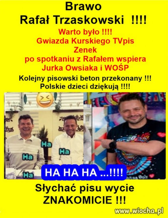 Tak Rafał jednoczy ludzi w dobrej sprawie...