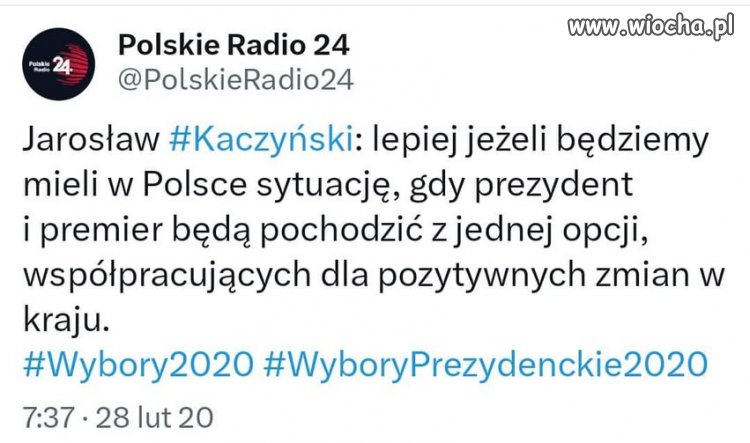 Jarosław nawołuje do głosowania na Trzaskowskiego