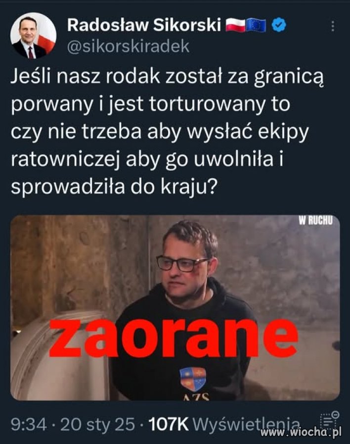 Czas wysłać GROM aby pomóc biedakowi ?