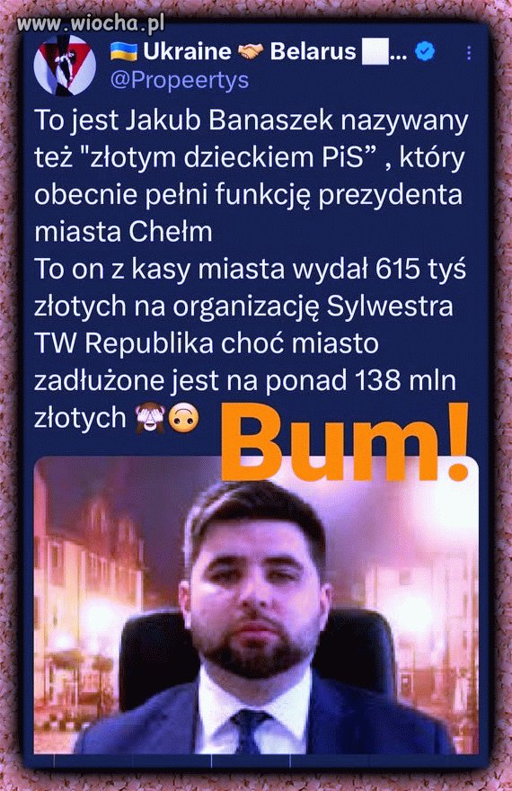 Pisowiec pełną piersią