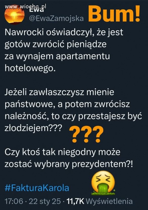 Ten Nowogrodzki Alfons to jest jakiś kretyn