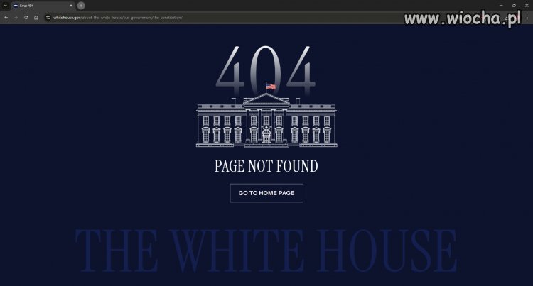 Strona internetowa Konstytucji USA - Usunięta!