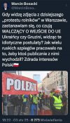 Z takimi ludźmi protestował kandydat PIS Nawrocki