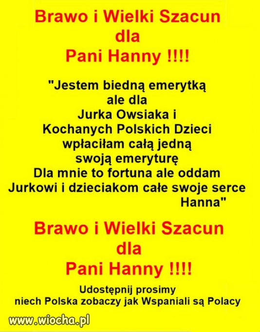 Brawo! Jeszcze są prawdziwi Polacy z empatia!