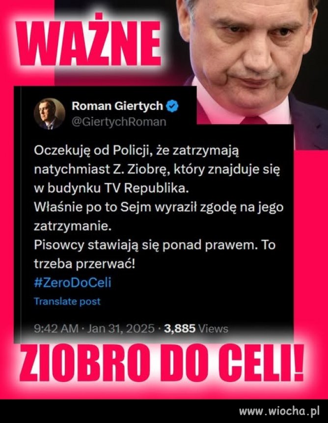 Skoro już go mają to nie powinni go wypuszczać...