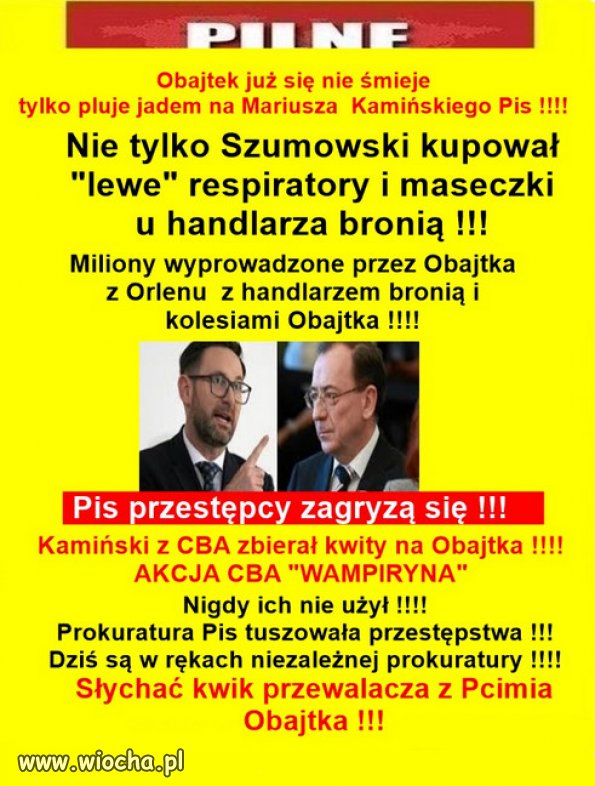 Same kryształowe dzbany w tym PiSie, ale już się kruszą!