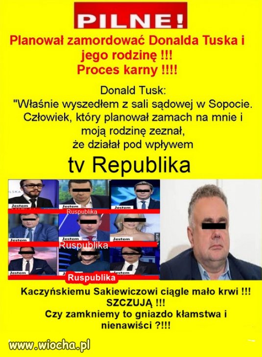 Ukarać tych co szczują i zamknąć Republikę.