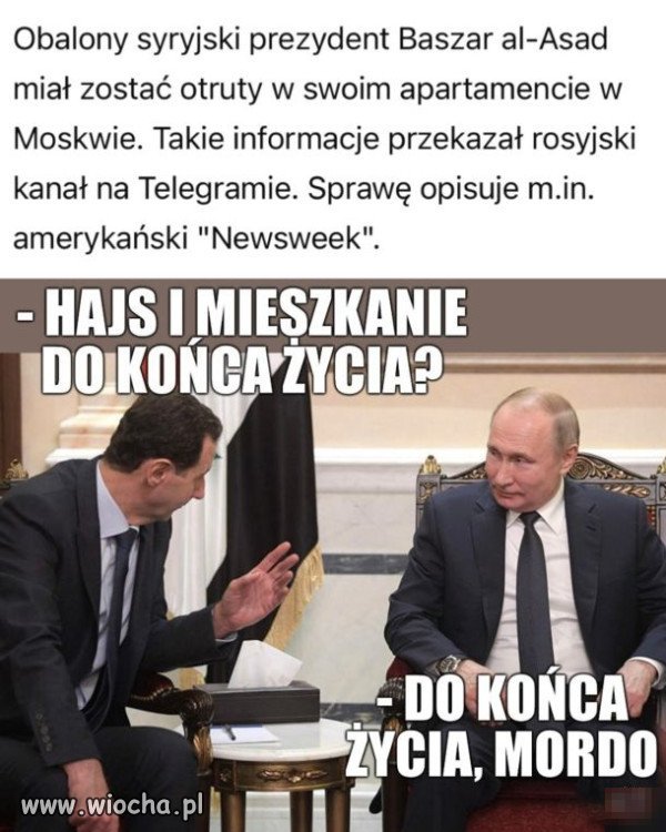 Putler zawsze dotrzymuje słowa.