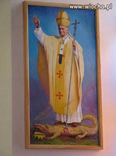 Rzułta Bestia z Wadowic na żółtym krokodylu. Autentyk.