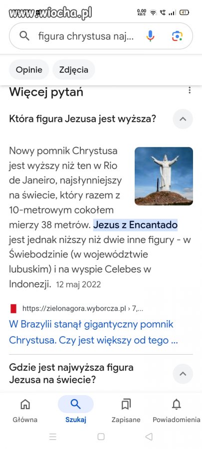 Idź do Ecantado na kolanach to wymodlisz zięcia