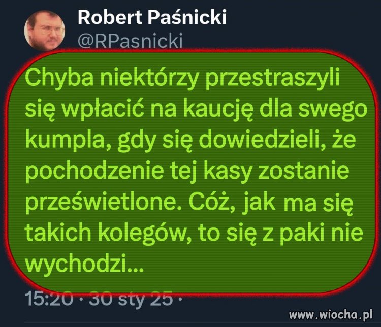 Michał K. nadal siedzi ...