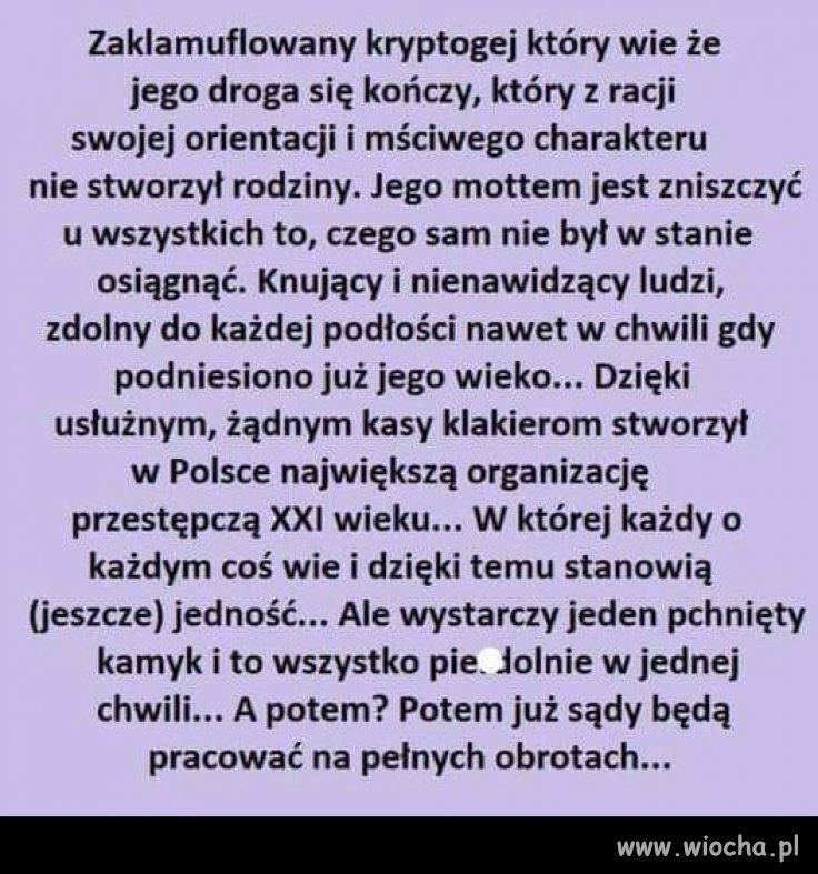 To będzie taka piękna katastrofa !