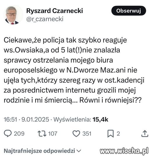 Wtedy policja od tych spraw...