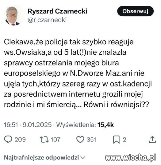 Wtedy policja od tych spraw...