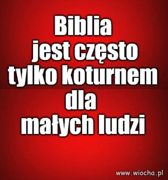 Kaprawym okiem ateisty patrząc ...