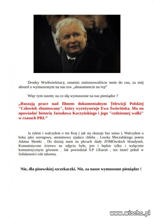 Dość wymuszania.