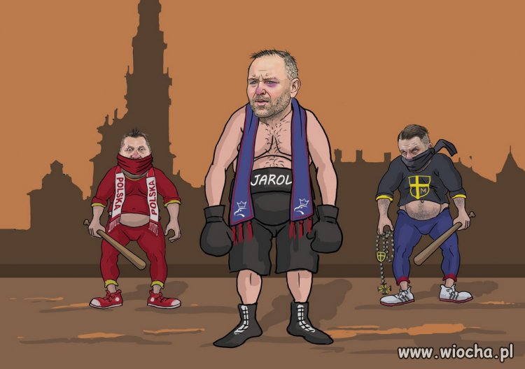 Św. Nowogrocki i bandyci, kibole, to jego elektorat...