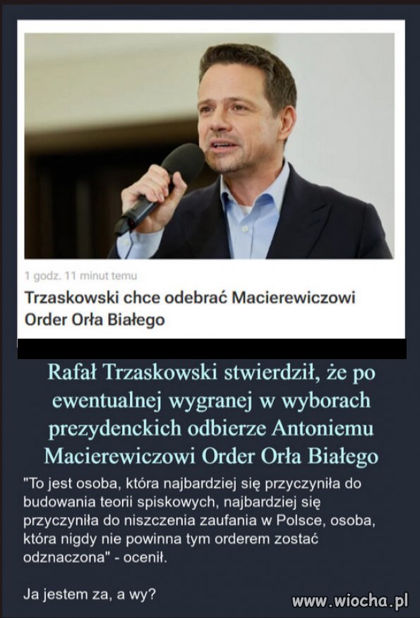 Macierewicz powinien stanąć przed sądem Ordery - potem.