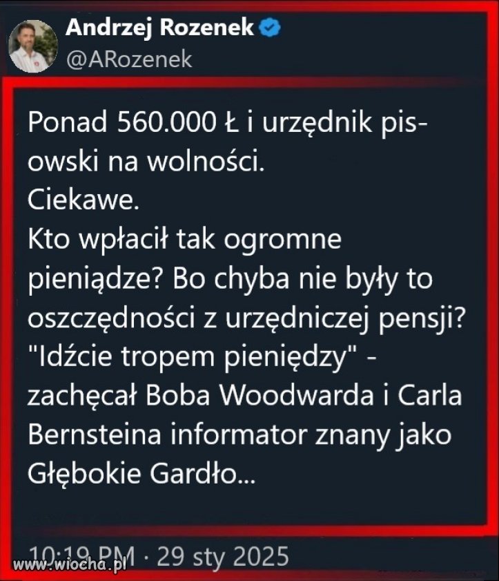 Idźcie tropem pieniędzy