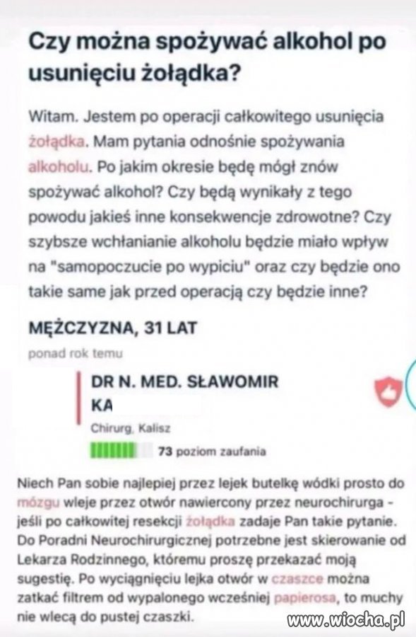 Lekarz nie wytrzymał
