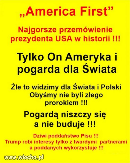 Dla Showmana Trumpa, najważniejszy jest on sam...