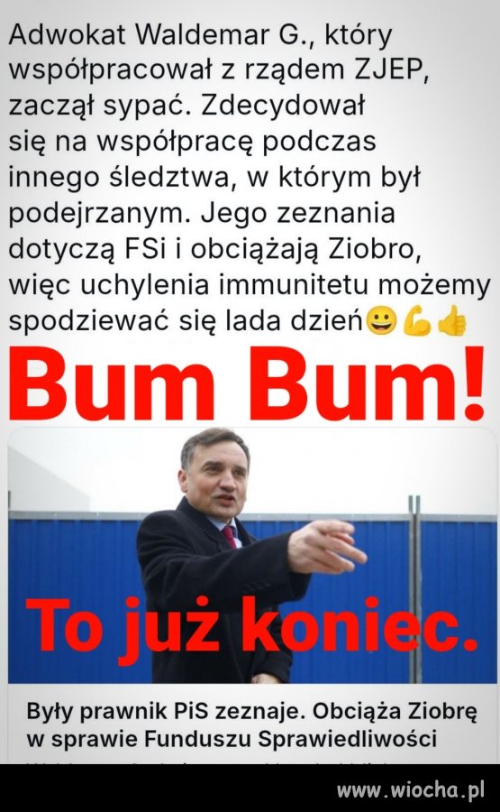 Ziobro, pakuj szczoteczkę do zębów !