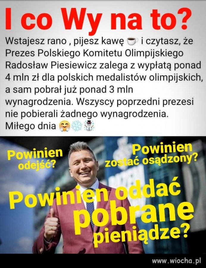 Pierwszy raz w historii taka kanalia jest na tym..