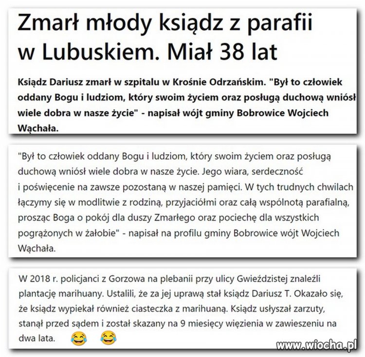 Straciła Polska księdza i jednocześnie