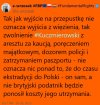 Żeby tylko w dobrym zdrowiu dotrwał do ekstradycji. 