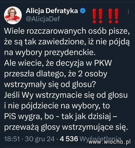 Jak dalej będziecie robić tak jak robicie ...