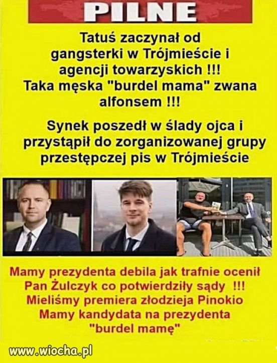 Tragedia !!! i takiego wystawiają na prezydenta.
