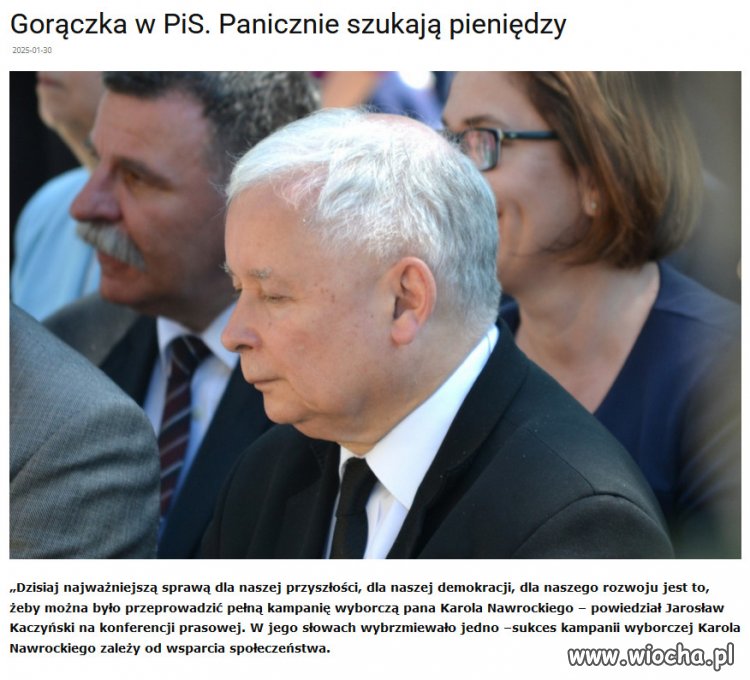 PiS nie ma kasy, na robienie wody z mózgu...