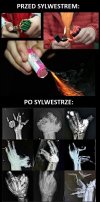 Przed i po Sylwesterze.