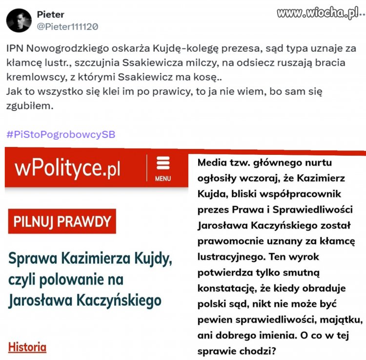 PiS to Pogrobowcy SB