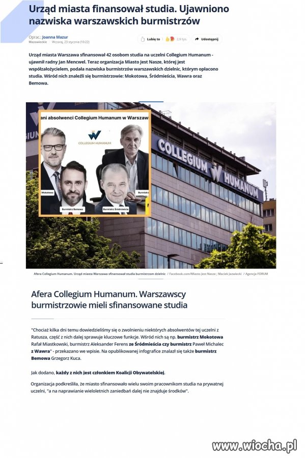 Collegium Humanum kuźnia naszych elit 
