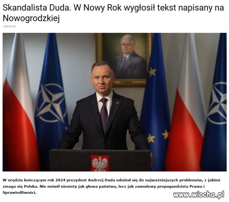 Musiał wydukać propagandowe tezy z Nowogrodzkiej?