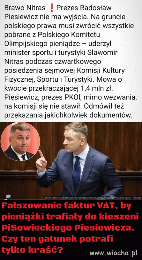 Piesiewicz oddawaj kasę złodzieju