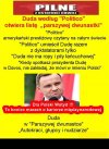 Duduś się cieszy bo wreszcie gdzieś jest na topie!
