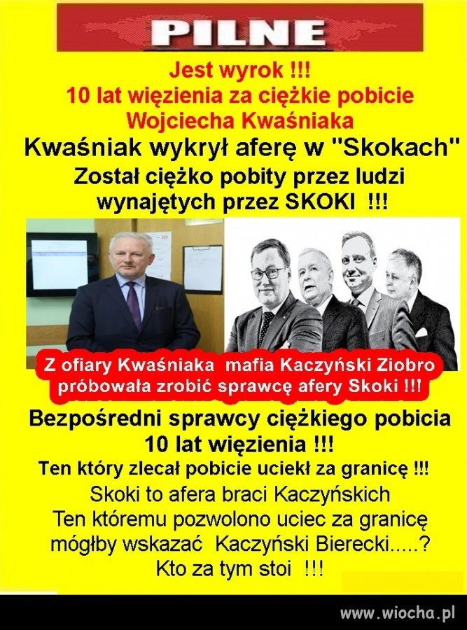 Brawo! Mam poczucie, że wraca prawo ...