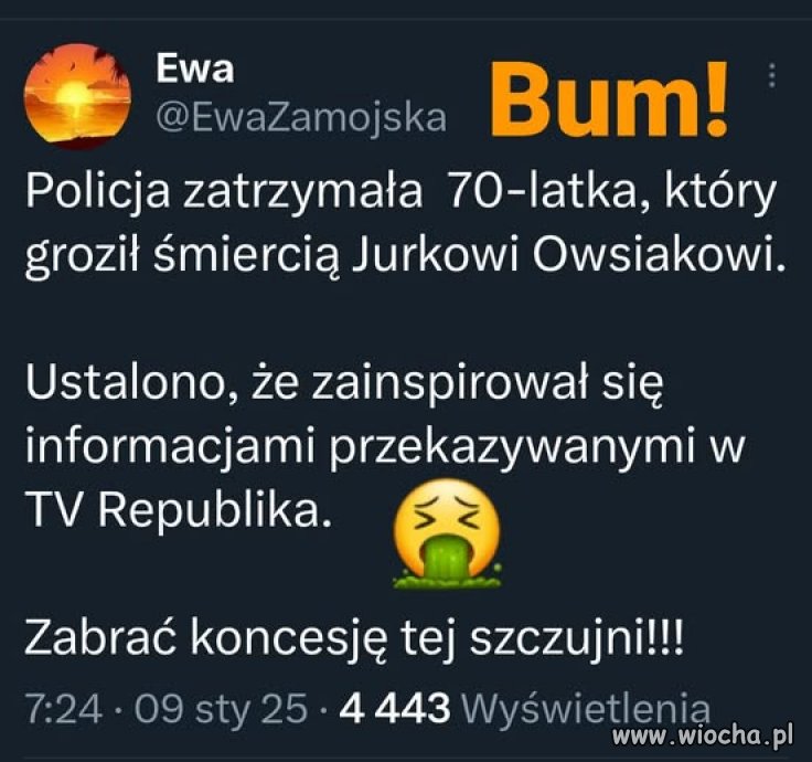 Walić tej szczujni maksymalne kary finansowe !