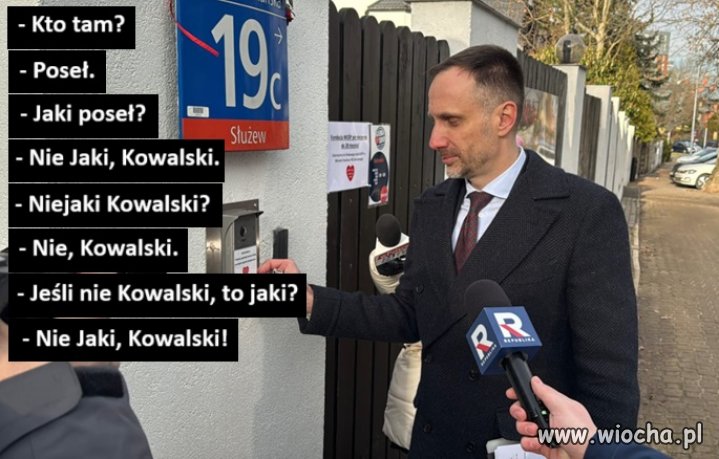 Janusz Kowalski próbował wejść z kontrolą poselską do siedziby WOŚP.