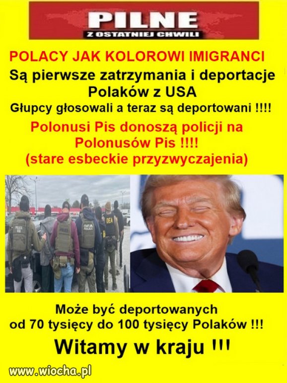 Niestety PiSowskie głąby rozlały się po całym świecie.