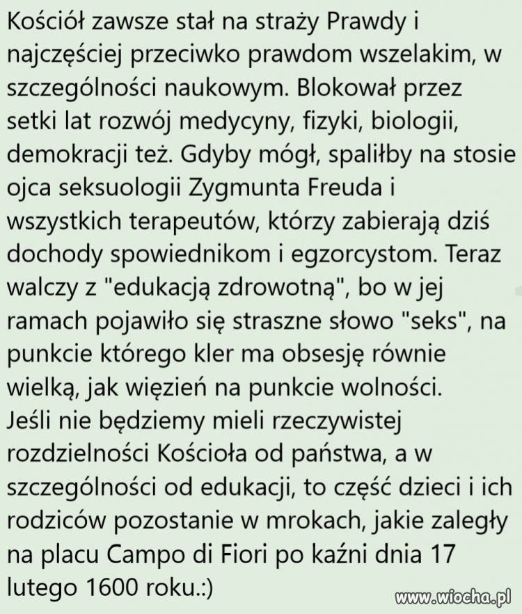 Gdyby w ciążę zachodzili ministranci,