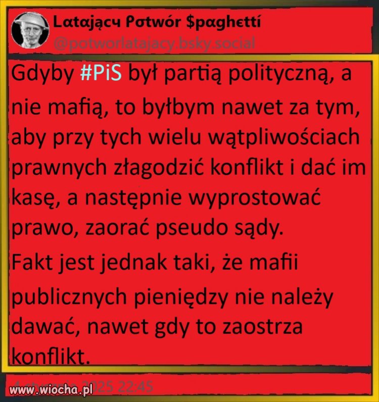 Bo to mafia a nie partia polityczna