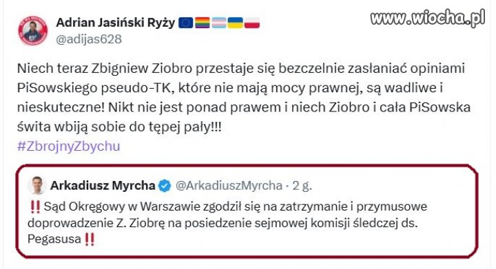 I co ty na to ''zbrojny Zbychu''?