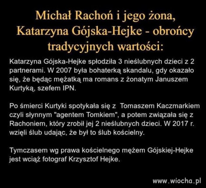 Ach ci wspaniali, prawaccy katole i ich "chrześcijańskie wartości"!