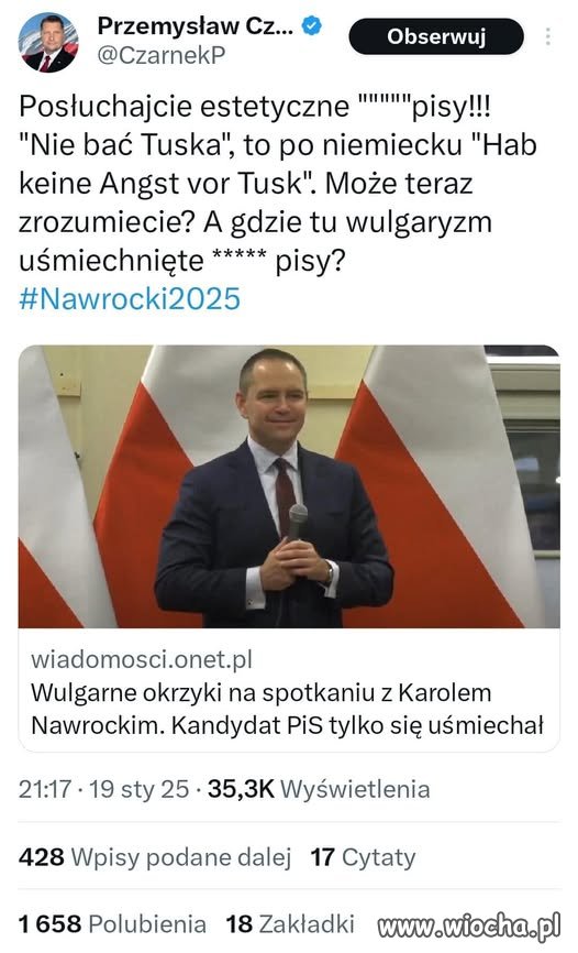 W głowie Czarnka jest tylko jedno