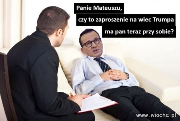 Mateusz, czy zaproszenie na inaugurację Trumpa jest teraz z nami w tym pokoju?